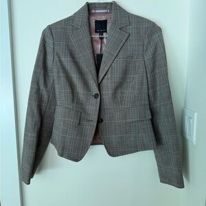 Gray Plaid Blazer